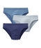 Set van 3 effen jongensslipjes wit LOT