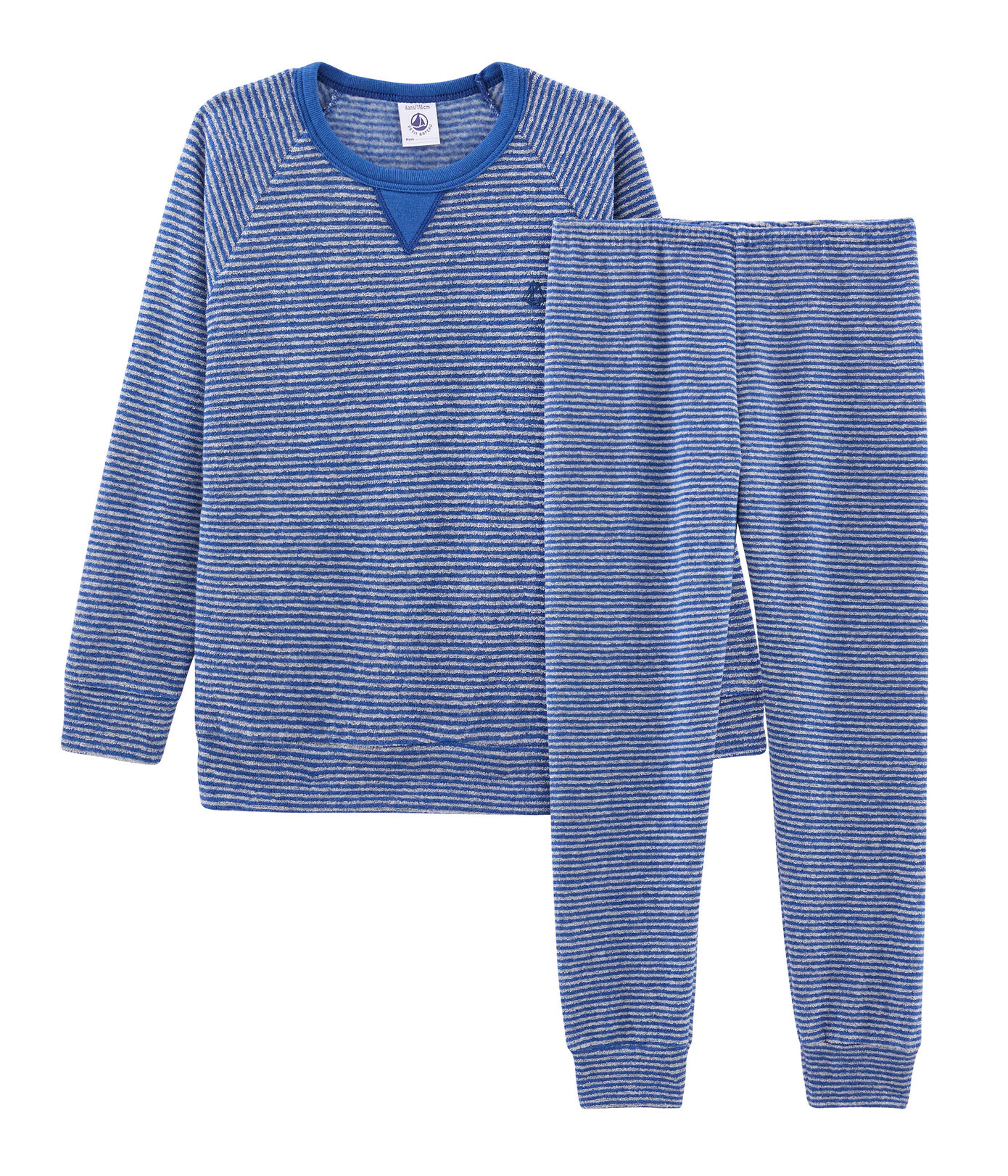 Pyjama petit garçon en bouclette éponge grattée extra chaude MAJOR