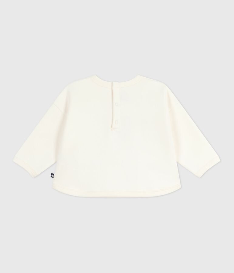 Babytrui van zacht en warm katoen ecru