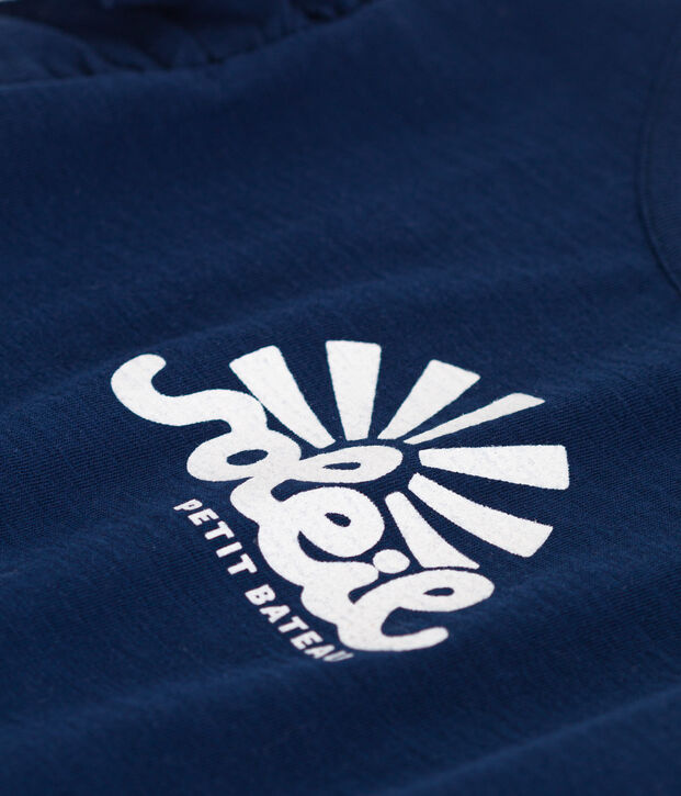 T-shirt van gevlamde jersey voor meisjes MEDIEVAL
