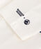 Tee-shirt Monsieur Madame en coton enfant blanc MARSHMALLOW