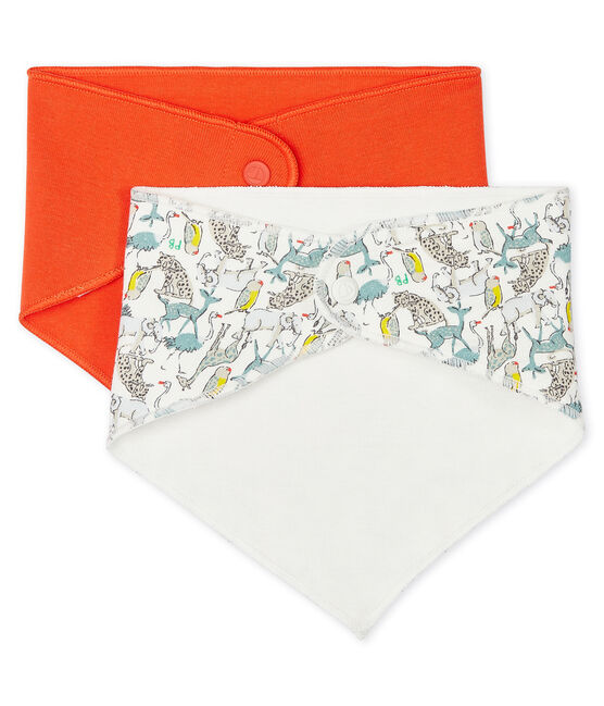 Lot de 2 bandanas-bavoirs bébé garçon variante 1