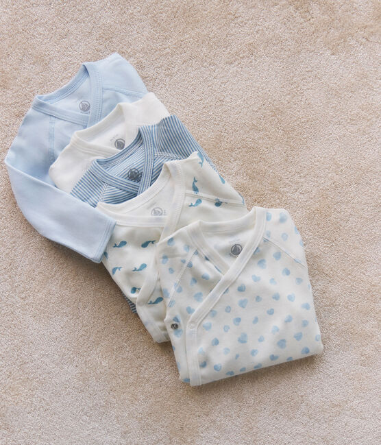 Set van katoenen babyrompertjes met lange mouwen en print variante 1