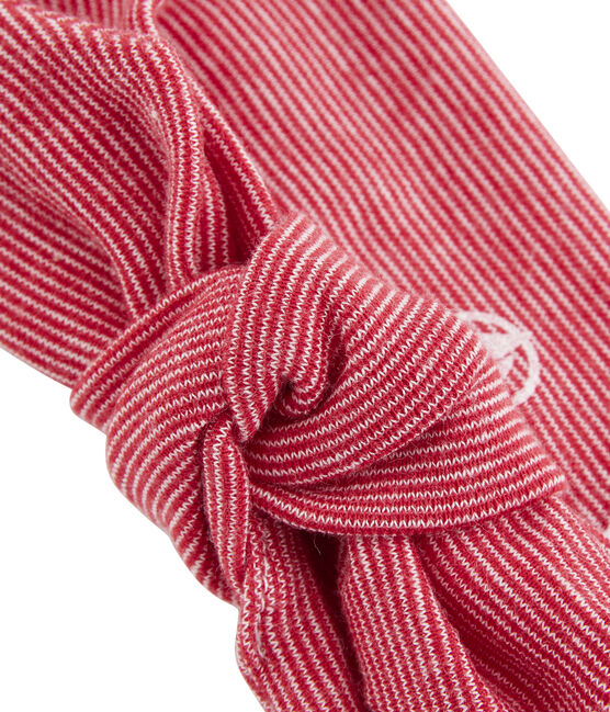 Haarband voor meisjes wit MARSHMALLOW/rood TERKUIT