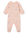 Slaappakje van molton voor babymeisjes roze MINOIS/wit MULTICO