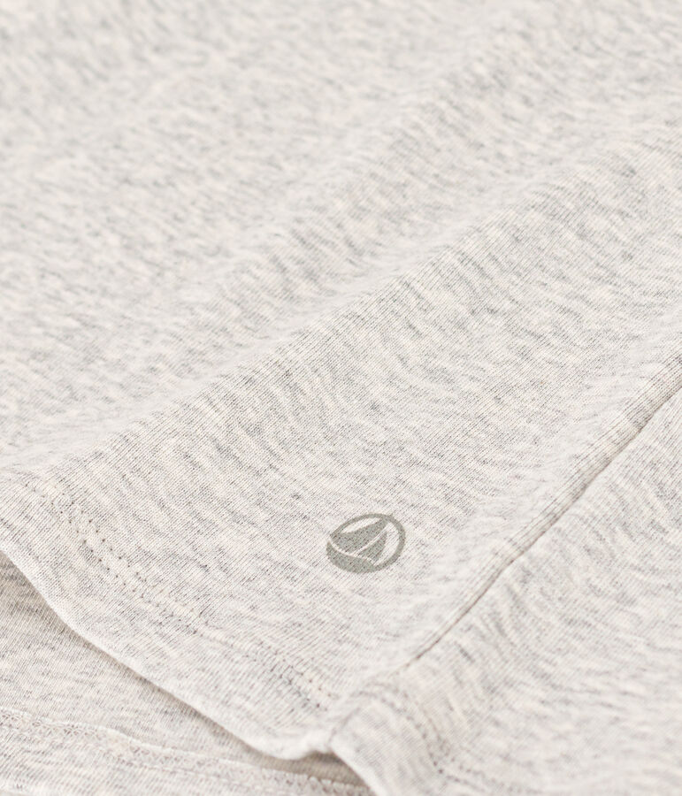 L'Iconique, T-shirt met lange mouw van effen ribstof voor dames grijs