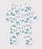 Pyjama b&eacute;b&eacute; en coton sans pieds imprim&eacute; Paris blanc/multicouleur