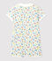 Combicourt fleuri bébé en coton blanc MARSHMALLOW/blanc MULTICO