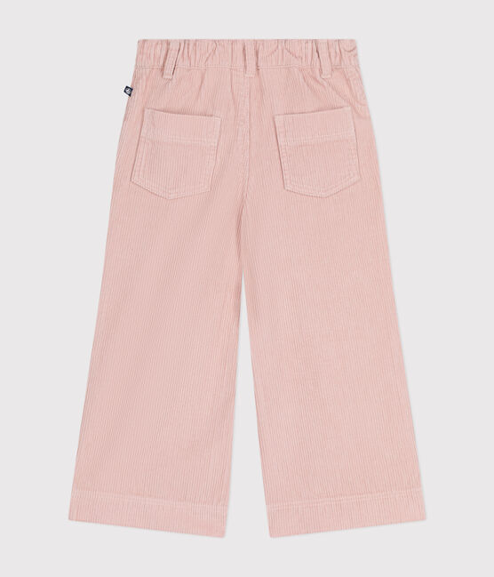 Fluwelen broek voor meisjes roze SALINE