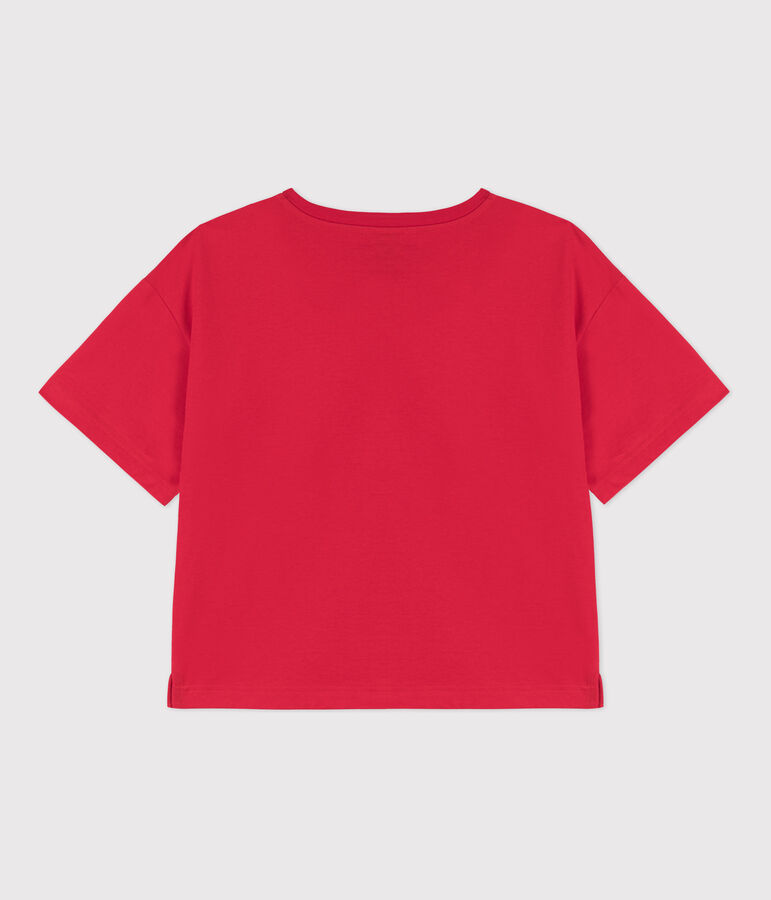 Tee-shirt LE BOXY en coton Femme rouge