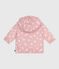 Baby windjack met bloemenprint roze CHARME/wit MARSHMALLOW