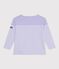 Marinière enfant en coton violet SQUAW/ MILK