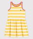 Robe rayée sans manche en coton enfant fille