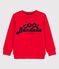 Sweater in molton voor jongens rood PEPS