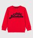 Sweater in molton voor jongens