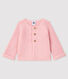 Cardigan laine et coton bébé fille