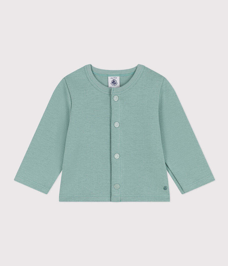 Cardigan en jersey &eacute;pais b&eacute;b&eacute; vert
