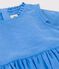 Robe sans manche en lin enfant fille bleu BRASIER