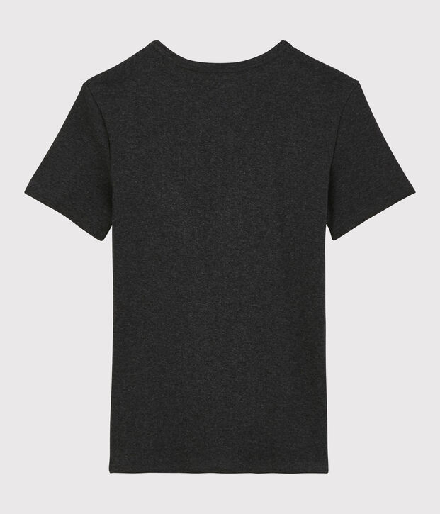 Iconisch katoenen Dames T-shirt met V-hals grijs