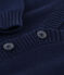 Gebreid jongensvest blauw SMOKING