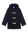 Wollen duffelcoat met voering voor jongens blauw SMOKING