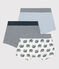 Set van 3 boxershorts met slakkenprint voor jongens in katoen variante 1