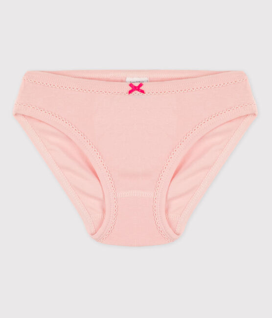 Culotte petite fille en coton rose MINOIS