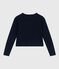Effen katoenen damesvest blauw SMOKING