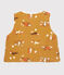Gilet réversible bébé. jaune TOPAZE/ MULTICO