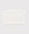 Pochette b&eacute;b&eacute; en coton imprim&eacute; petits c&oelig;urs blanc MARSHMALLOW/blanc MULTICO