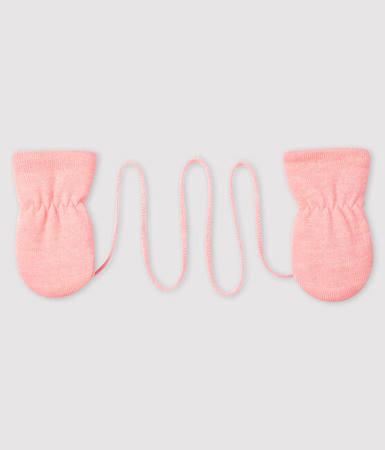 Babywanten gevoerd met microfleece roze MINOIS