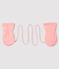 Babywanten gevoerd met microfleece roze MINOIS