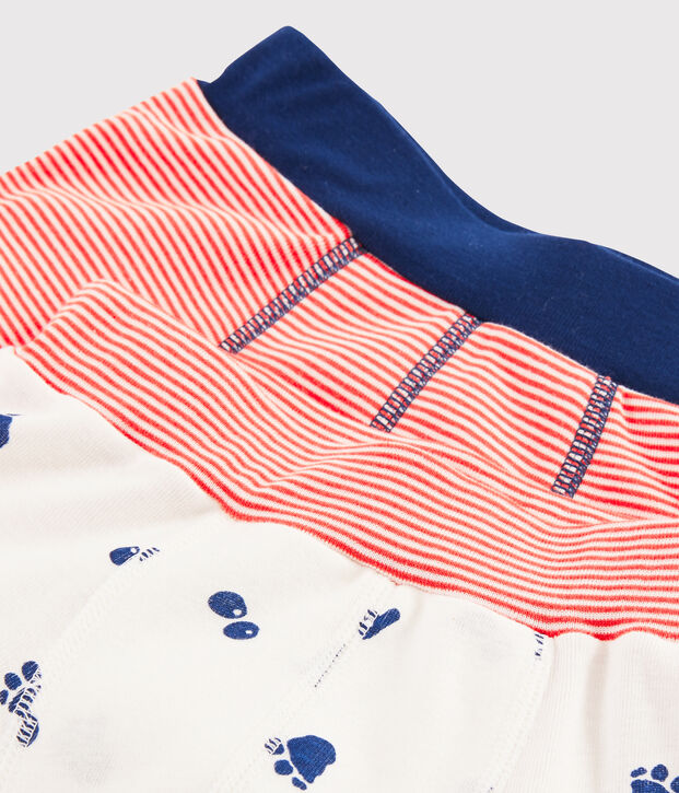 Lot de 2 boxers imprim&eacute; patte de y&eacute;ti petit gar&ccedil;on multicouleur