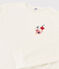 Pyjama fille / femme en velours blanc MARSHMALLOW/ BRUME