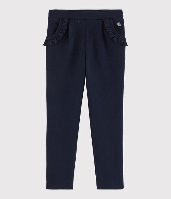 Pantalon de jogging enfant fille bleu SMOKING