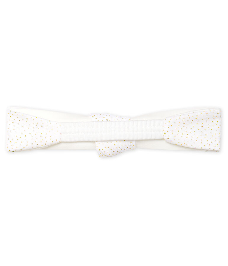 Bandeau enfant fille blanc/rose