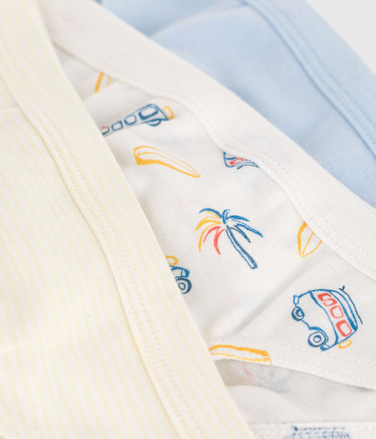 Lot de 3 slips enfant en coton imprim&eacute; vans variante 1