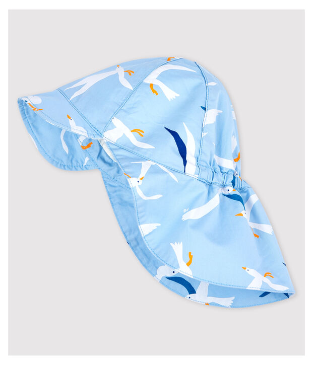 Casquette soleil imprim&eacute; mouette b&eacute;b&eacute; gar&ccedil;on bleu/multicouleur