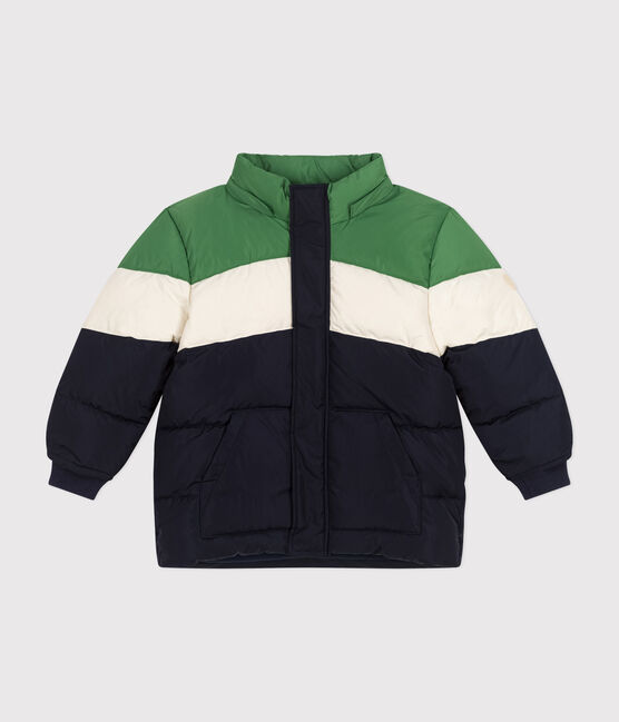Doudoune enfant garçon bleu SMOKING/blanc MULTICO