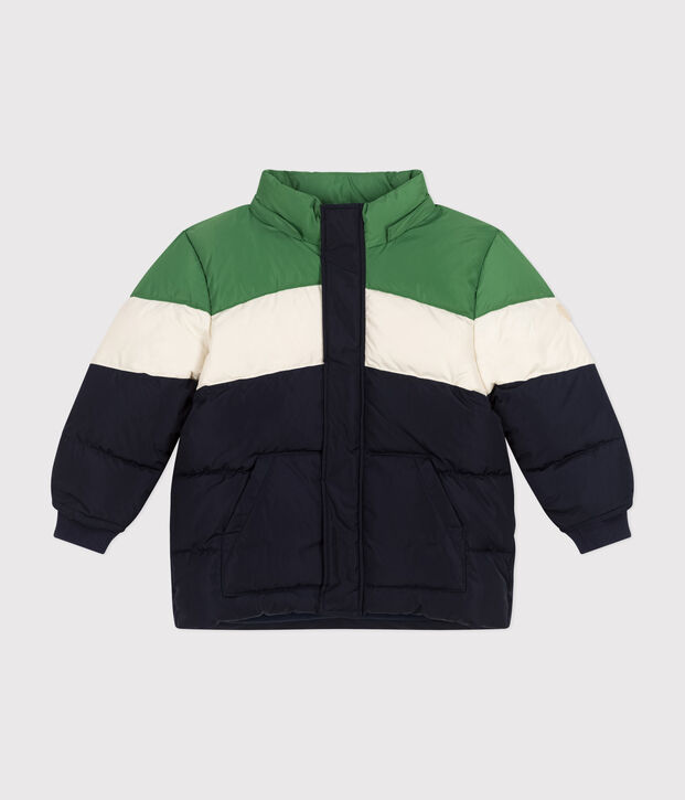 Doudoune enfant gar&ccedil;on bleu/multicouleur