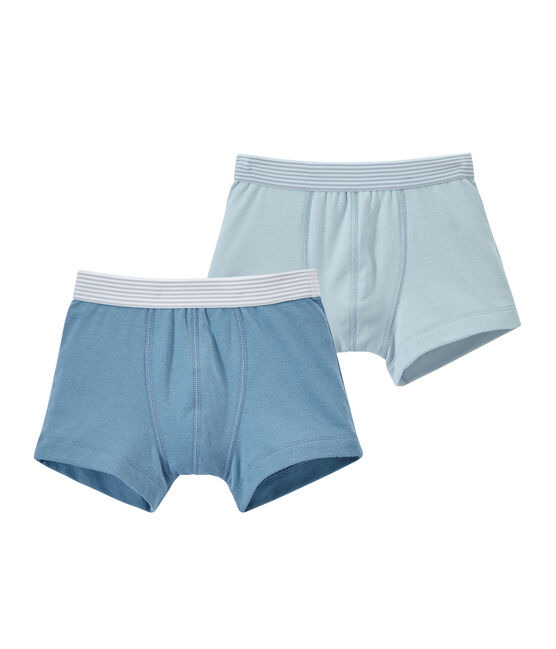 Lot de 2 boxers garçon unis blanc LOT