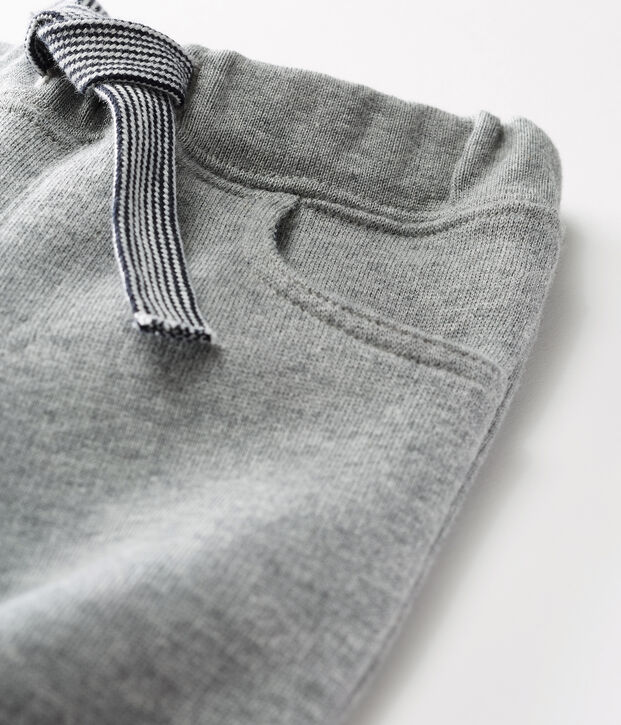 Pantalon b&eacute;b&eacute; gar&ccedil;on en molleton chaud gris