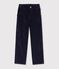 Pantalon enfant en velours bleu marine