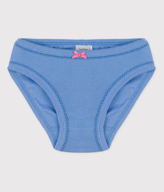 Katoenen meisjesslip blauw EDNA