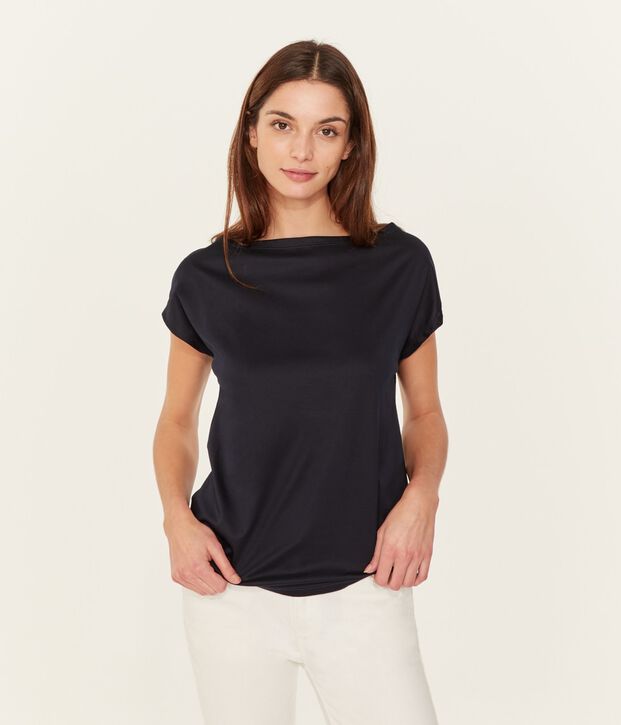 Sea Island T-shirt met korte mouwen vrouwen blauw