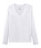 T-shirt met lange mouwen van katoen sea island vrouwen wit ECUME