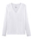 T-shirt met lange mouwen van katoen sea island vrouwen