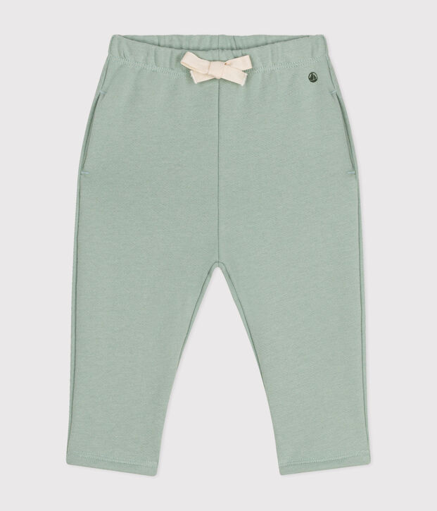 Broek in fkeece voor baby's groen