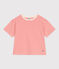 Gestreept katoenen T-shirt voor dames Le Boxy rood AVALANCHE/ SPICY