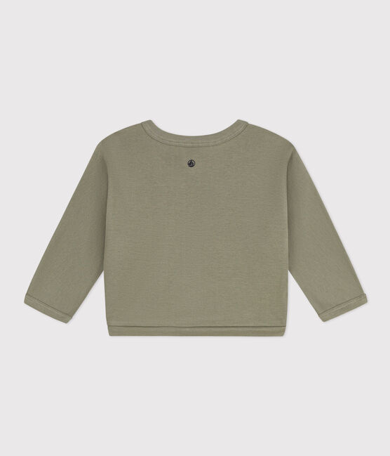 Cardigan bébé en coton vert MARECAGE